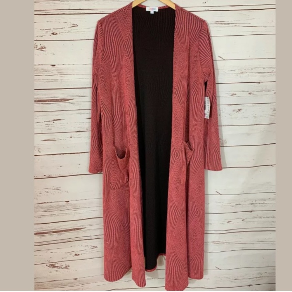 Lularoe Medium Sarah Duster Open Front Cardigan